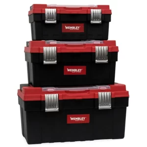 <div class="sku-tienda"><strong>COD:</strong> BRE8365</div>CAJA HERRAMIENTAS PLAST. WEMBLEY x 3 uni 40-45-50cm