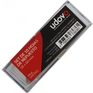 <div class="sku-tienda"><strong>COD:</strong> CEGSHCR01</div>Set de 10 hojas de repuesto 18 mm × 60 mm UDOVO