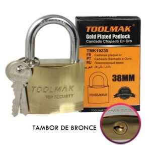 <div class="sku-tienda"><strong>COD:</strong> BRACTMK19230</div>CANDADO BRONCEADO PESADO T/BRONCE 38 MM
