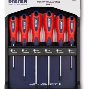 <div class="sku-tienda"><strong>COD:</strong> BRE4558</div>TORX: JGO Destornilladores x 6 Pzs (6-8-10-20-25-30) BR