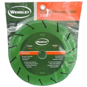 <div class="sku-tienda"><strong>COD:</strong> BRE6061</div>DISCO DIAM. WEMBLEY 7     3 en 1