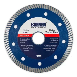 <div class="sku-tienda"><strong>COD:</strong> BRE6735</div>DISCO DIAM. BREMEN® 4-½  Turbo Fino