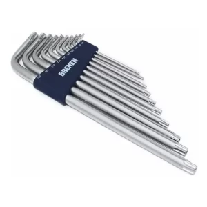 <div class="sku-tienda"><strong>COD:</strong> BRE6907</div>Llave TORX en «L» extra larga x 10 pzs. (T8/T50)