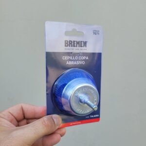 <div class="sku-tienda"><strong>COD:</strong> BRE7071</div>CEPILLO COPA ABRASIVO 2-1/2″» P/TALADRO BREMEN