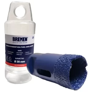 <div class="sku-tienda"><strong>COD:</strong> BRE8055</div>BROCA DIAMANTADA 30mm p/ AMOLADORA BREMEN®