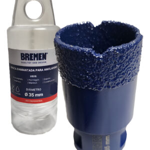 <div class="sku-tienda"><strong>COD:</strong> BRE8056</div>BROCA DIAMANTADA 35mm p/ AMOLADORA BREMEN®
