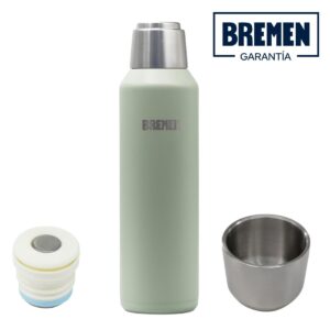 <div class="sku-tienda"><strong>COD:</strong> BRE8202</div>Termo 1L Ac.Inox. tapa magnetica VERDE BREMEN