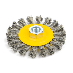 <div class="sku-tienda"><strong>COD:</strong> CEGCAI-DT4P</div>Cepillo de alambre TRENZADO 4″ p/ amoladora 18 TRENZAS