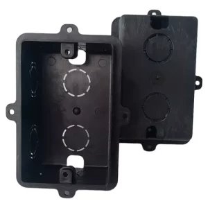 Caja de embutir rectangular 10 × 5,5 negra