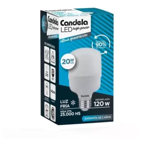<div class="sku-tienda"><strong>COD:</strong> DERP020</div>Lampara LED Hi Power 20W CAND