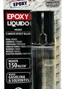<div class="sku-tienda"><strong>COD:</strong> EPO009</div>Epoxy liquido uso general negro 30grs