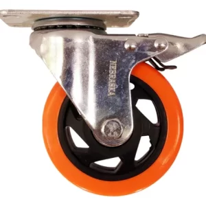 <div class="sku-tienda"><strong>COD:</strong> NERUNAGF040</div>Rueda Giratoria c/freno Naranja 40mm NEBRASKA (Unidad)