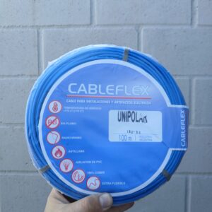 <div class="sku-tienda"><strong>COD:</strong> EUUC250C</div>Cable Unipolar 1×2.5mm CABLEFLEX (100mts) CELESTE