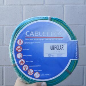 <div class="sku-tienda"><strong>COD:</strong> EUUC400V</div>Cable Unipolar 1x4mm CABLEFLEX (100mts) VERDE/AMARILLO