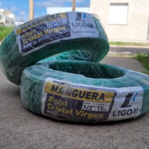 <div class="sku-tienda"><strong>COD:</strong> GOM023</div>Manguera cristal (verde) 3/4″ x 50 mts.