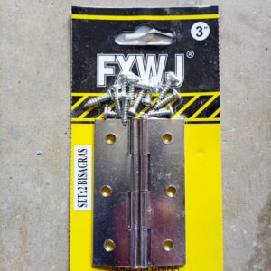 <div class="sku-tienda"><strong>COD:</strong> MAYFERACC002</div>BISAGRA 3″ SETx 2 C/TORNILLOS