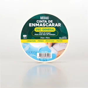 <div class="sku-tienda"><strong>COD:</strong> WAT26402</div>Cinta de enmascarar 24mm x 40mts BLANCO NATURAL