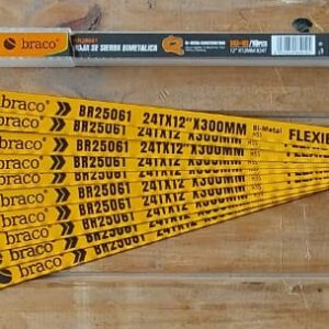 <div class="sku-tienda"><strong>COD:</strong> bracbr25061</div>Hoja de Sierra Bimetal 12″ x 12mm 24 Dientes x 10u